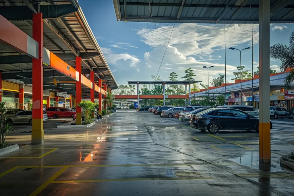 Nettoyage parking extérieur